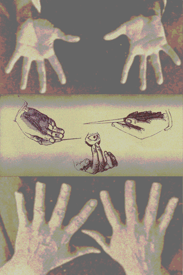 She began to imagine hands reaching for her face and cutting her eye open.