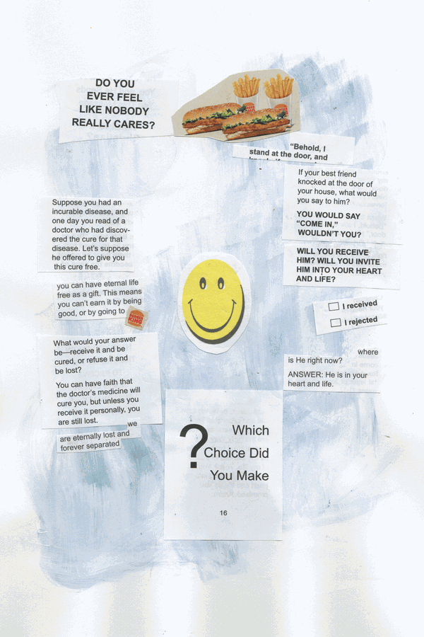 Just as quickly as it all had gone away, Alice was greeted by a vision of a smiling face in a blinding white light. Was this Heaven?